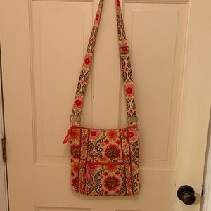 Vera Bradley Floral Quilted Crossbody - Pink, Yellow, Green